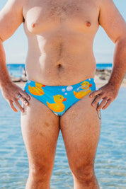 BUDGY SMUGGLER MEN'S RUBBER DUCKS SWIM BRIEFS - BLUE