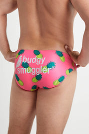 BUDGY SMUGGLERS PINK PINEAPPLES CLASSIC MEN’S SWIM BRIEF