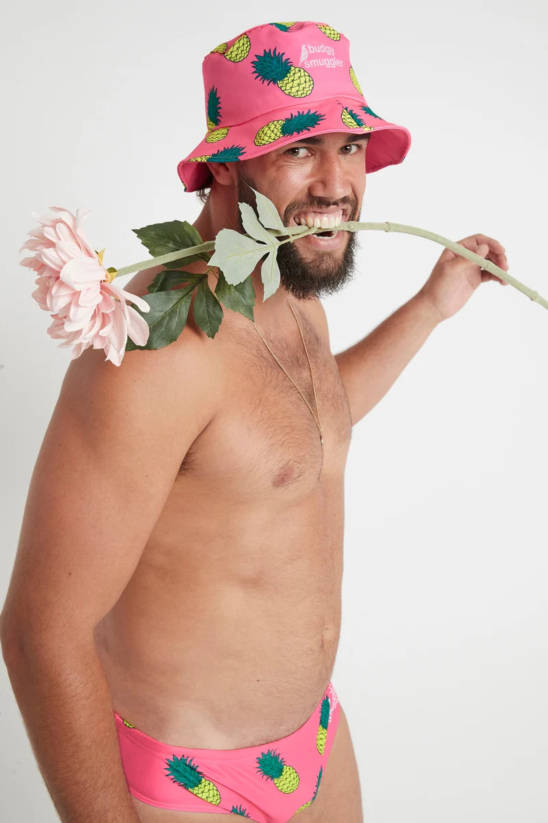 BUDGY SMUGGLERS PINK PINEAPPLES CLASSIC MEN’S SWIM BRIEF