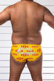 BUDGY SMUGGLERS XXXX LOGO CUSTOM MEN’S SWIM BRIEF – YEPPOON 4703 EDITION