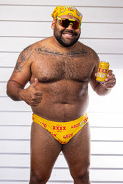 BUDGY SMUGGLERS XXXX LOGO CUSTOM MEN’S SWIM BRIEF – YEPPOON 4703 EDITION