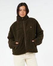 RIP CURL CALA NIGHTS SHERPA JACKET – BLACK OLIVE