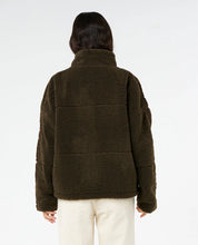 RIP CURL CALA NIGHTS SHERPA JACKET – BLACK OLIVE