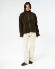 RIP CURL CALA NIGHTS SHERPA JACKET – BLACK OLIVE