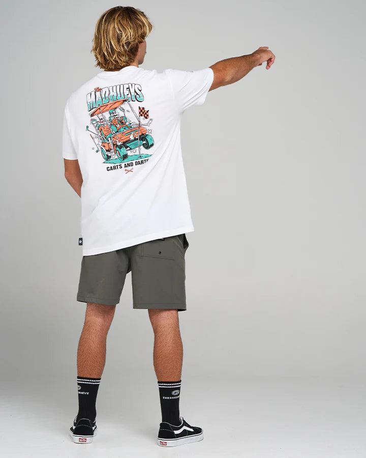 CARTS AND DARTS | SS TEE - WHITE