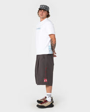 RUSTY CHECK WISE GRAPHIC SLIM TEE WHITE