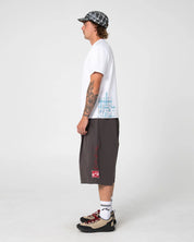 RUSTY CHECK WISE GRAPHIC SLIM TEE WHITE
