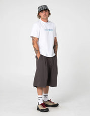 RUSTY CHECK WISE GRAPHIC SLIM TEE WHITE