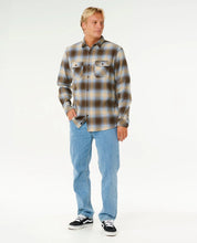 RIP CURL COUNT FLANNEL SHIRT BROWN BLUE