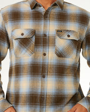 RIP CURL COUNT FLANNEL SHIRT BROWN BLUE