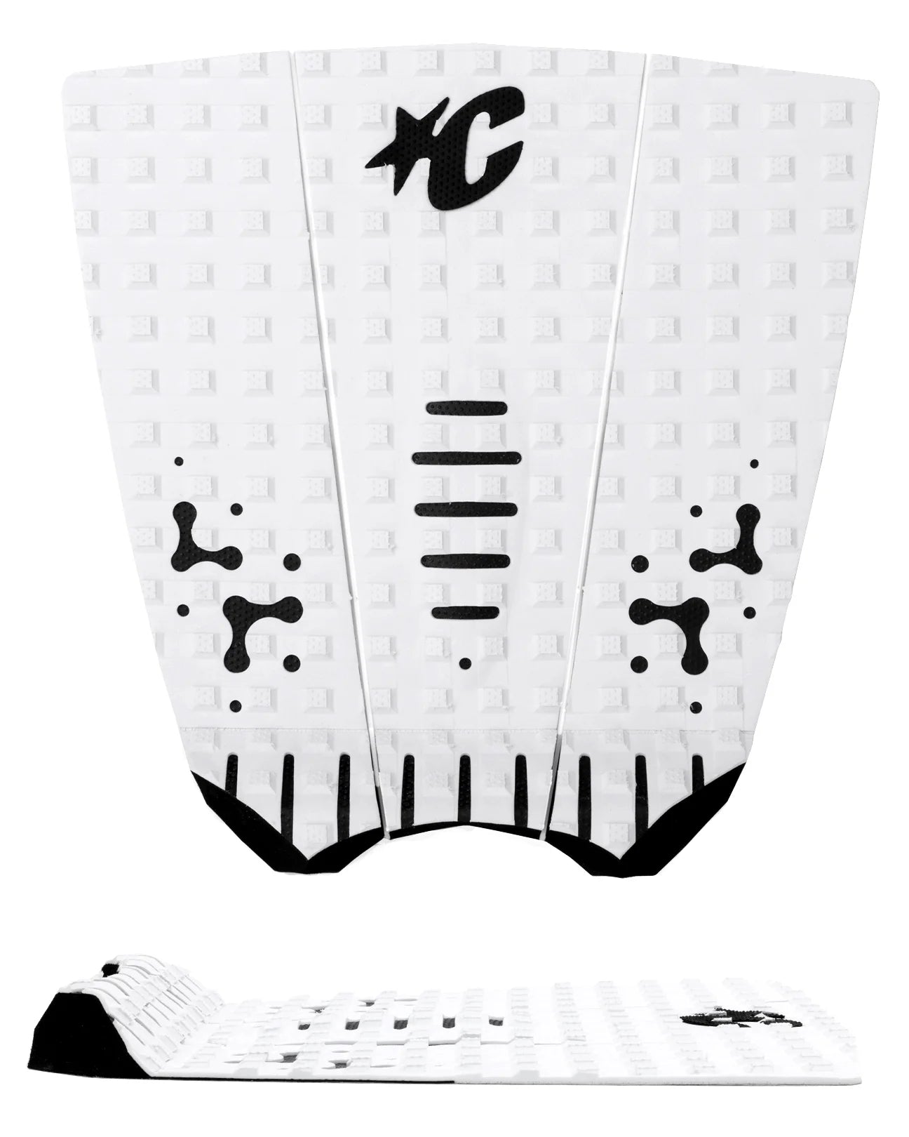 CREATURES OF LEISURE MICK FANNING LOC-LITE SIGNATURE ECOPURE TRACTION PAD – WHITE BLACK