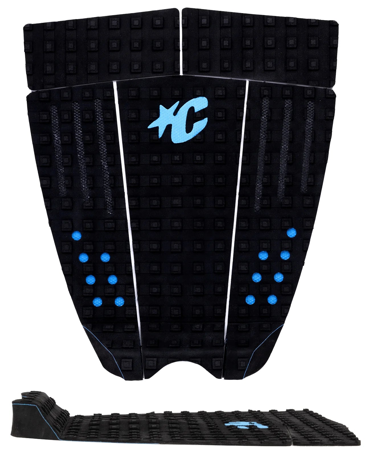 CREATURES OF LEISURE ETHAN EWING LITE PIN TAIL SIGNATURE ECOPURE TRACTION PAD BLACK CYAN