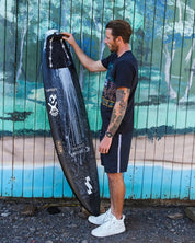 CREATURES OF LEISURE JACK FREESTONE LITE SIGNATURE ECOPURE ART SERIES TRACTION PAD BLACK BARBED WIRE