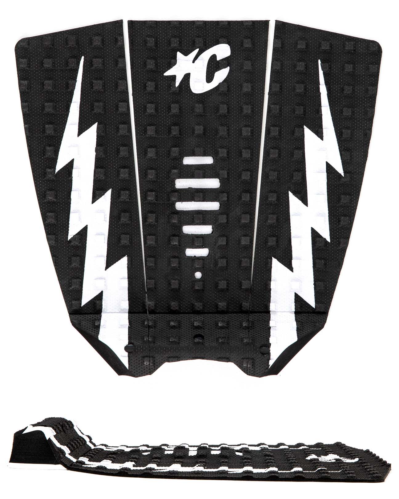 CREATURES OF LEISURE MICK EUGENE FANNING LITE SIGNATURE ECOPURE TRACTION PAD BLACK WHITE