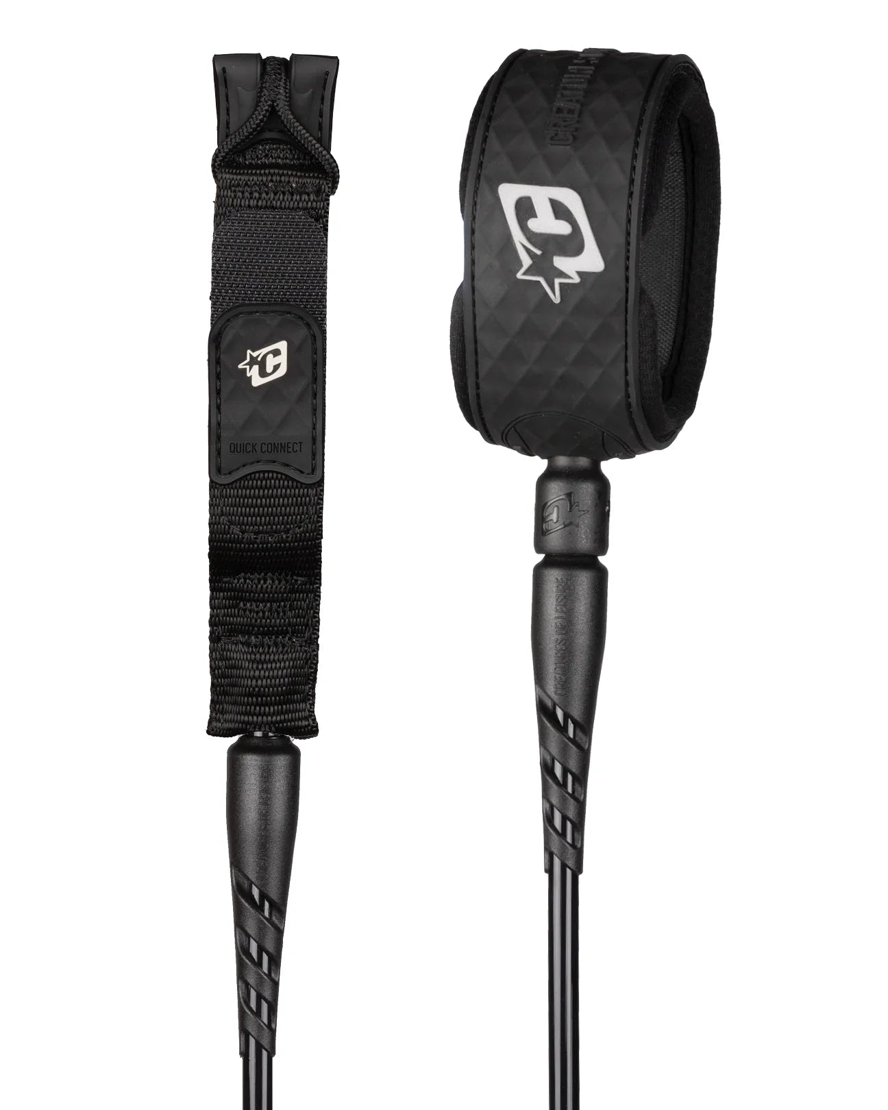 CREATURES OF LEISURE RELIANCE 2.0 STANDARD DUTY 6FT LEASH – BLACK SILVER