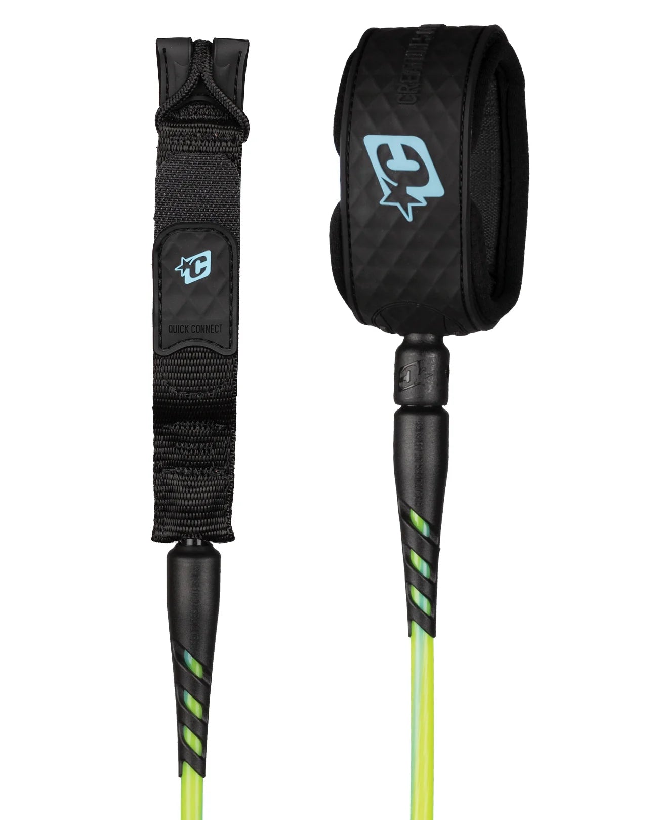 CREATURES OF LEISURE RELIANCE 2.0 STANDARD DUTY 6FT LEASH – PINE LIME TWIST