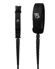 CREATURES OF LEISURE RELIANCE 2.0 LONGBOARD STANDARD DUTY 9FT KNEE LEASH - BLACK SILVER