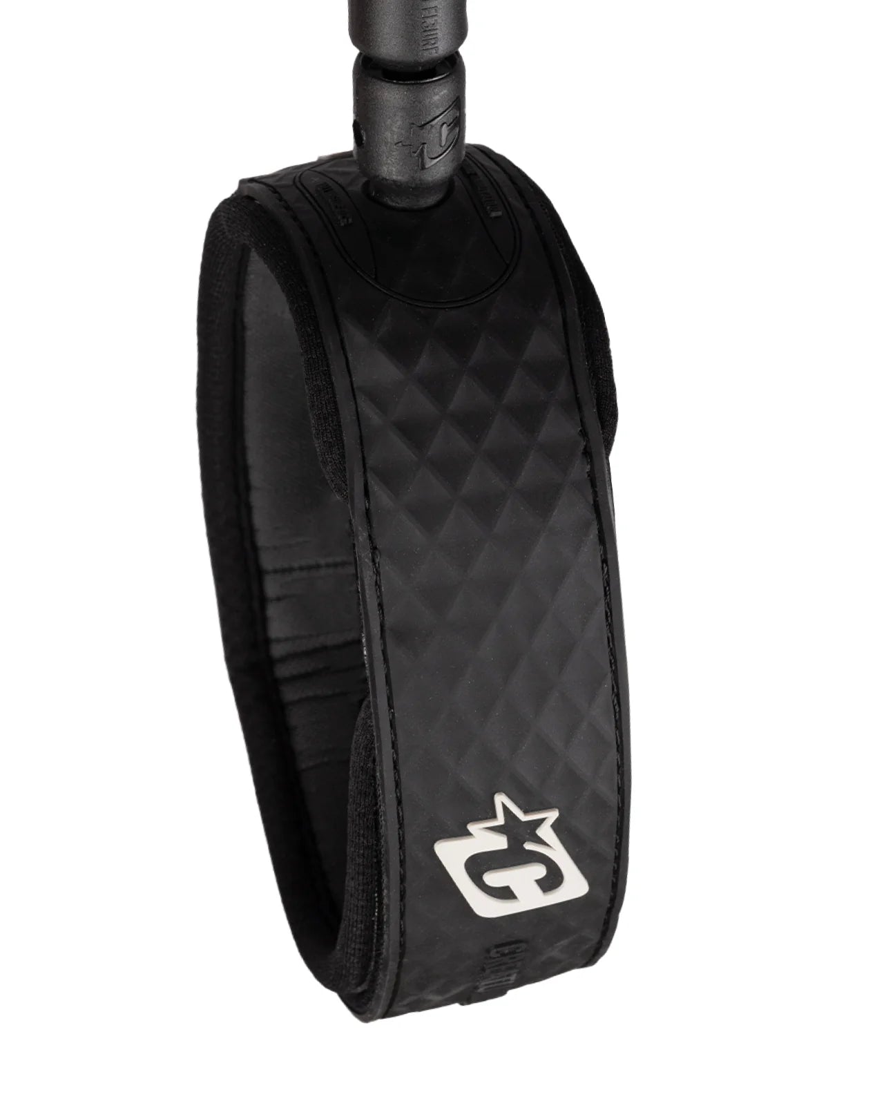 CREATURES OF LEISURE RELIANCE 2.0 LONGBOARD STANDARD DUTY 9FT KNEE LEASH - BLACK SILVER