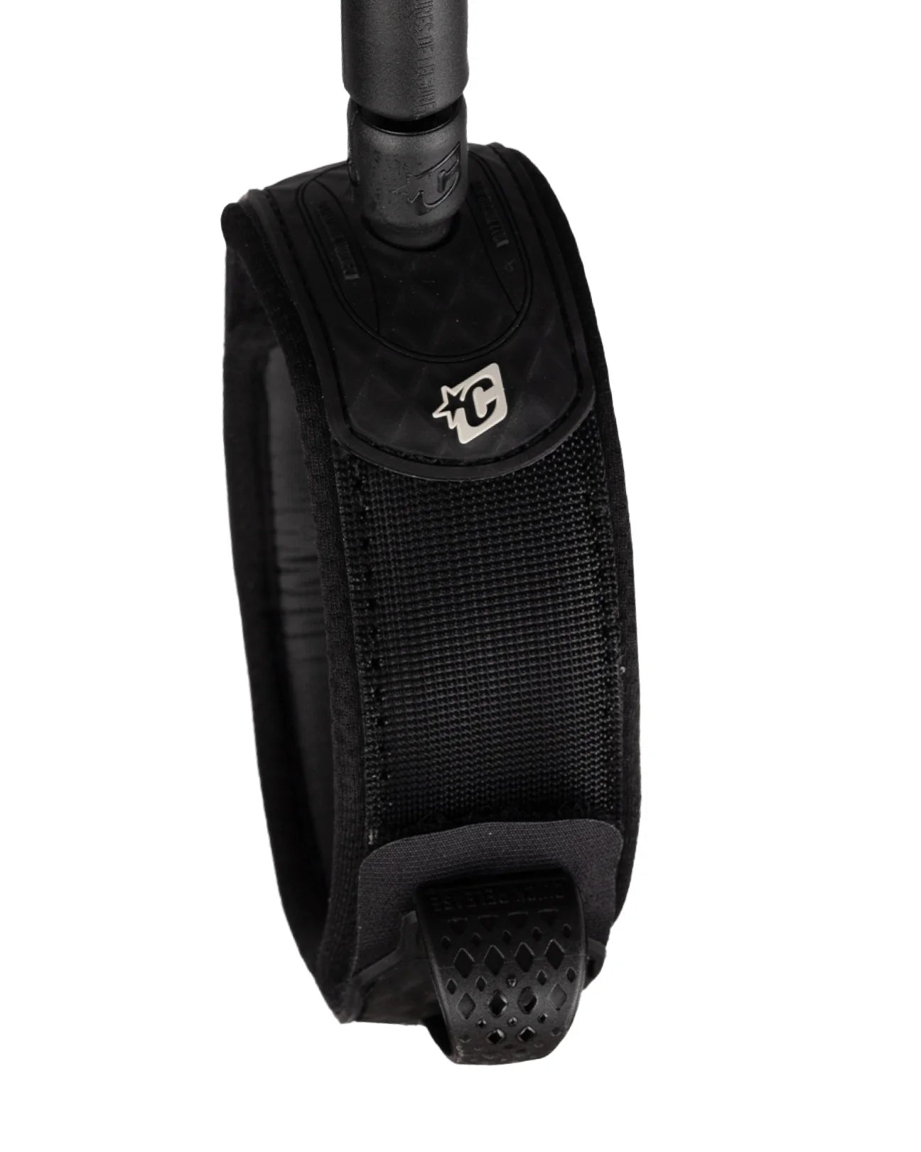 CREATURES OF LEISURE RELIANCE 2.0 LONGBOARD STANDARD DUTY 9FT KNEE LEASH - BLACK SILVER