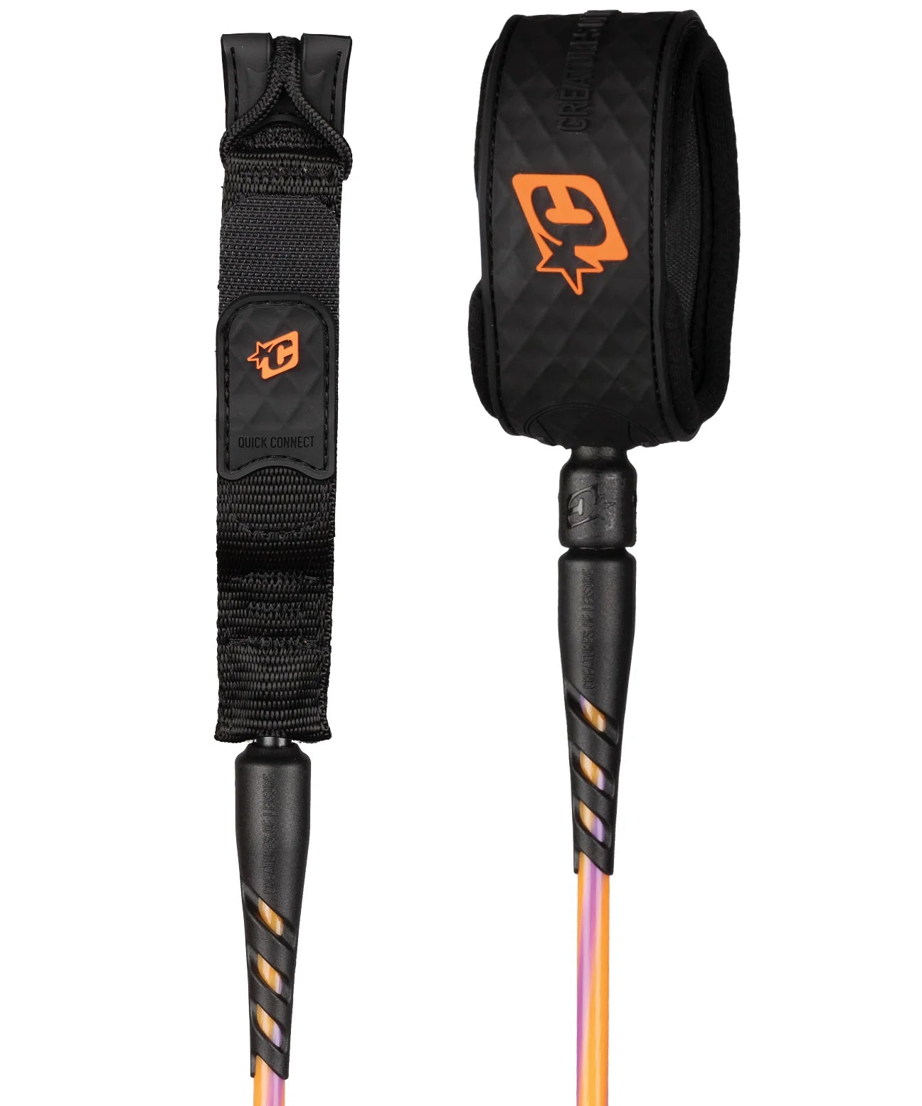 creatures-of-leisure-reliance-2-standard-duty-6ft-surf-leash-high-vis-purple-twist-black.webp