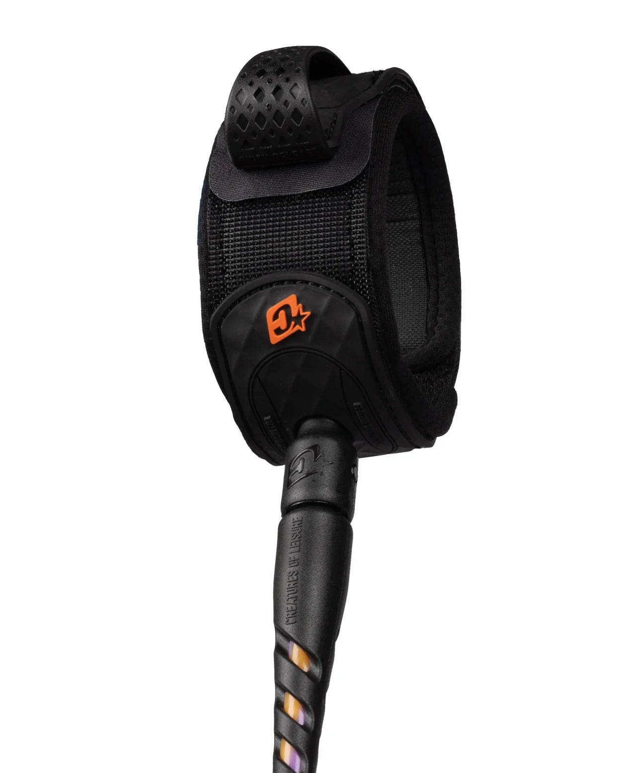 creatures-of-leisure-reliance-2-standard-duty-6ft-surf-leash-high-vis-purple-twist-black1.webp