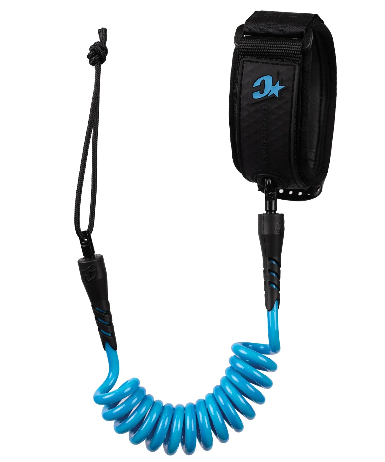 creatures-of-leisure-reliance-bicep-s-bodyboard-leash-cyan-twist-black.webp