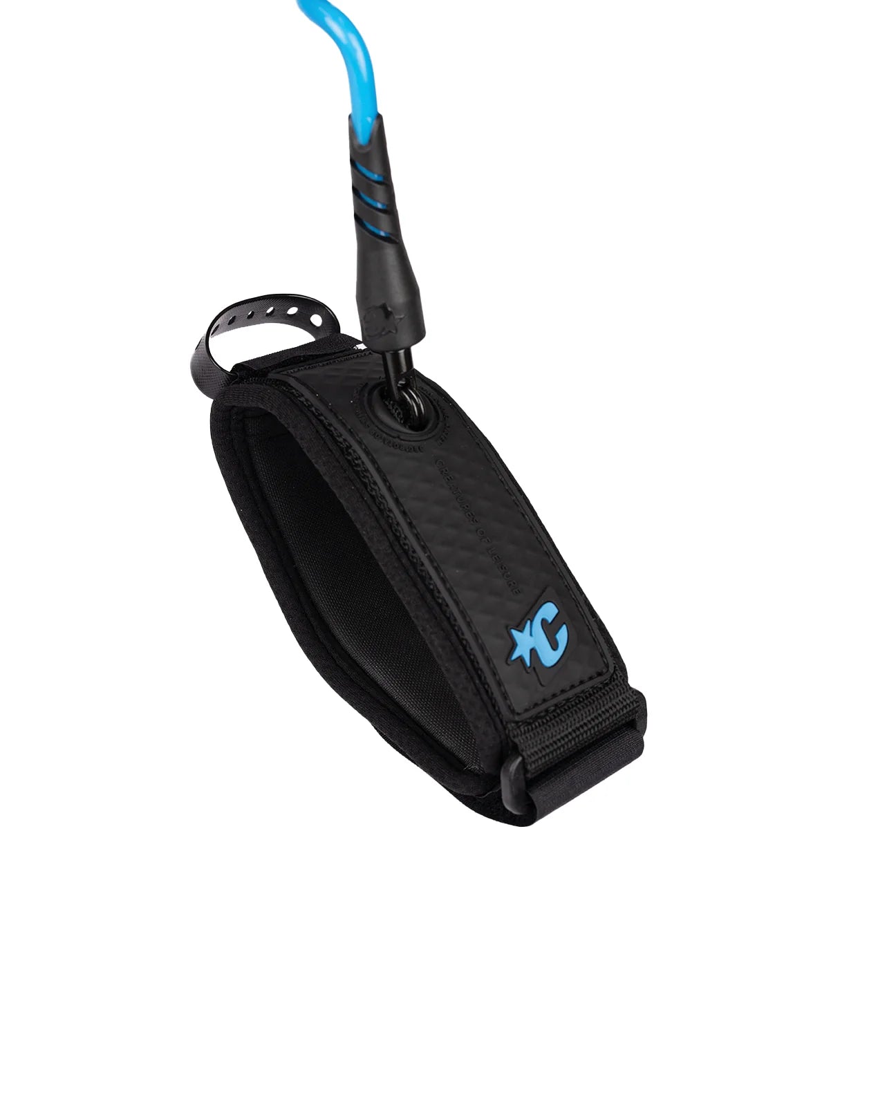 CREATURES OF LEISURE RELIANCE BICEP S BODYBOARD LEASH - CYAN TWIST BLACK