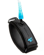 CREATURES OF LEISURE RELIANCE BICEP S BODYBOARD LEASH - CYAN TWIST BLACK