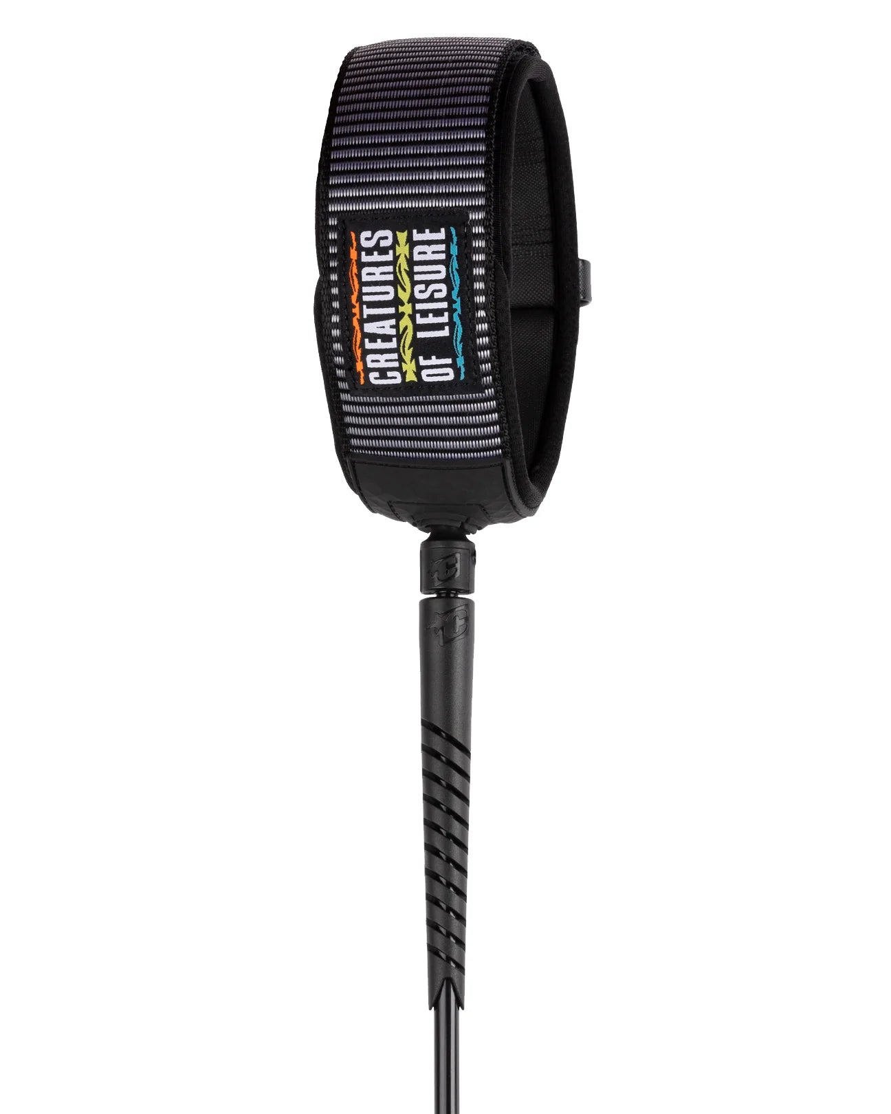 CREATURES OF LEISURE RELIANCE LONBOARD KNEE 9 HARDWEAR ART SERIES LEASH BLACK THORN