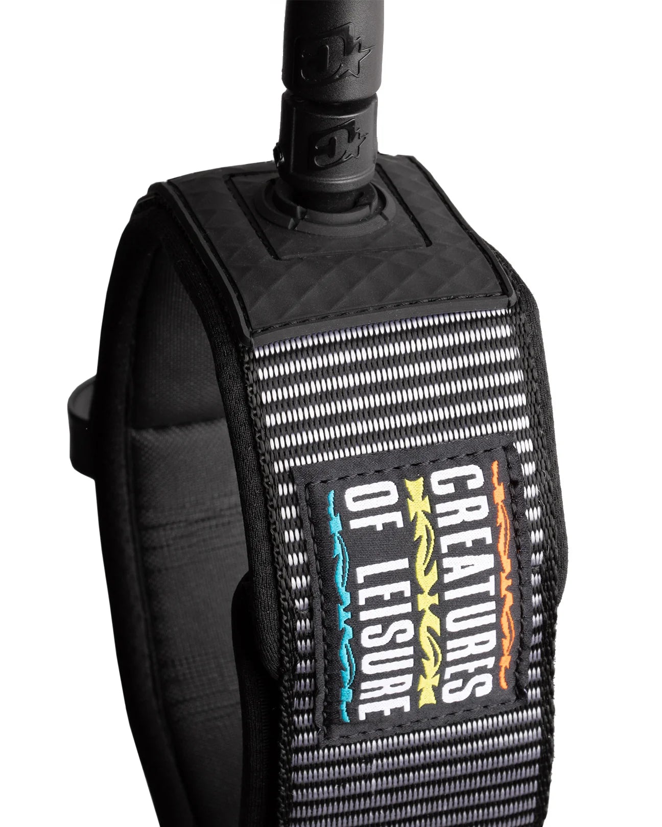 CREATURES OF LEISURE RELIANCE LONBOARD KNEE 9 HARDWEAR ART SERIES LEASH BLACK THORN