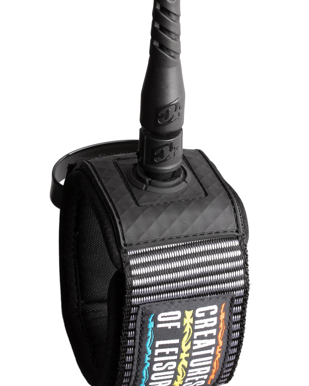 CREATURES OF LEISURE RELIANCE PRO 6FT SURFBOARD LEASH HARDWEAR ART SERIES BLACK THORN