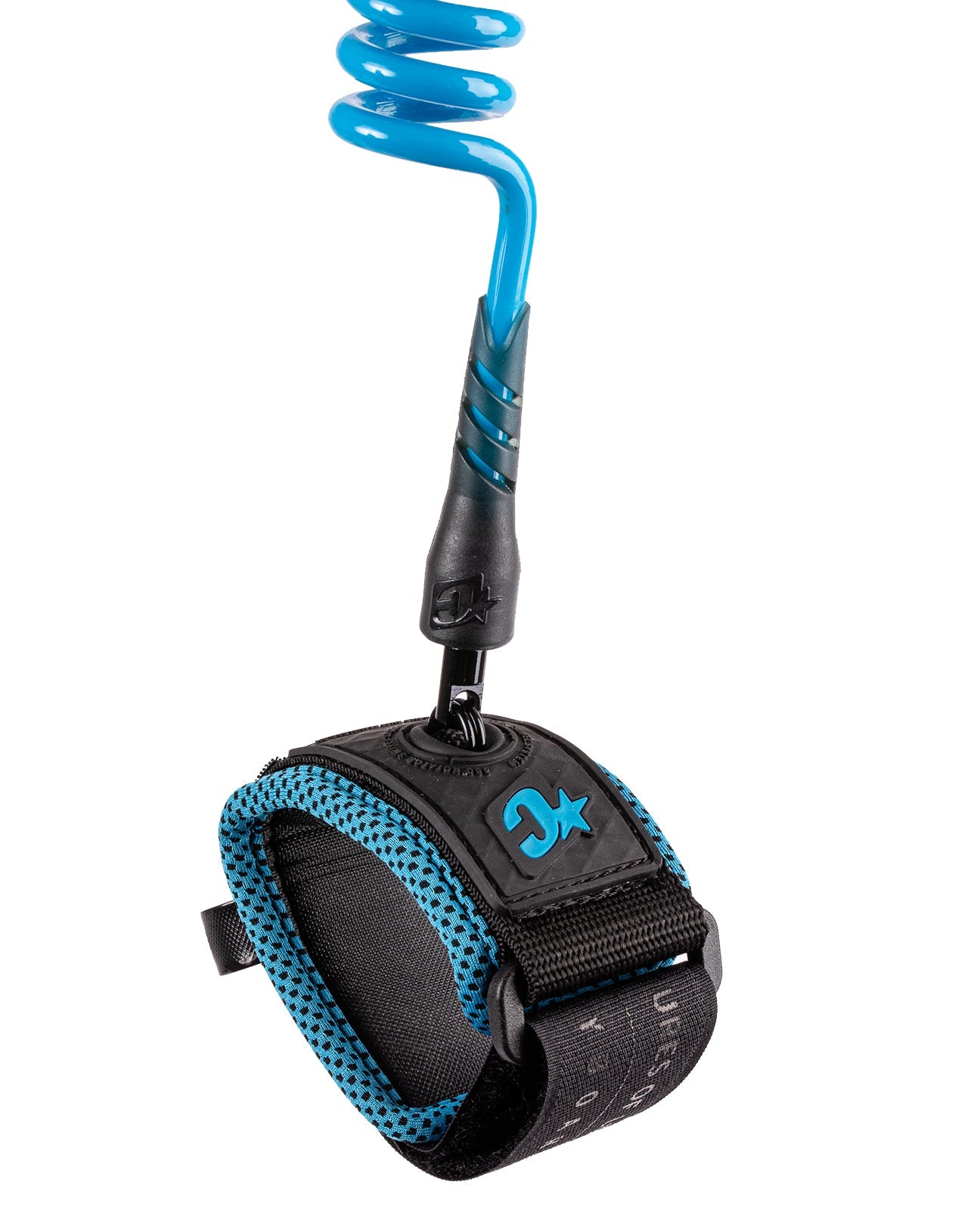 CREATURES OF LEISURE RELIANCE WRIST BODYBOARD LEASH - CYAN BLACK