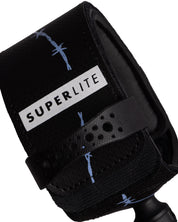 CREATURES OF LEISURE SUPERLITE PRO 6 ART SERIES SURF LEASH BLACK PURPLE HAZE BARBED WIRE