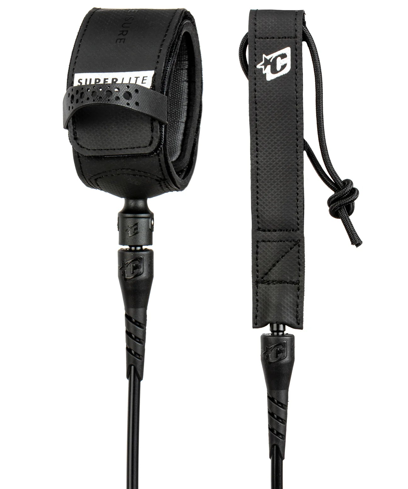 creatures-of-leisure-superlite-pro-6ft-surfboard-leash-black-silver1.webp