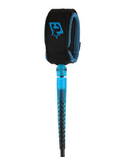 CREATURES OF LEISURE RELIANCE LONGBOARD ANKLE 9 LEASH BLACK CYAN