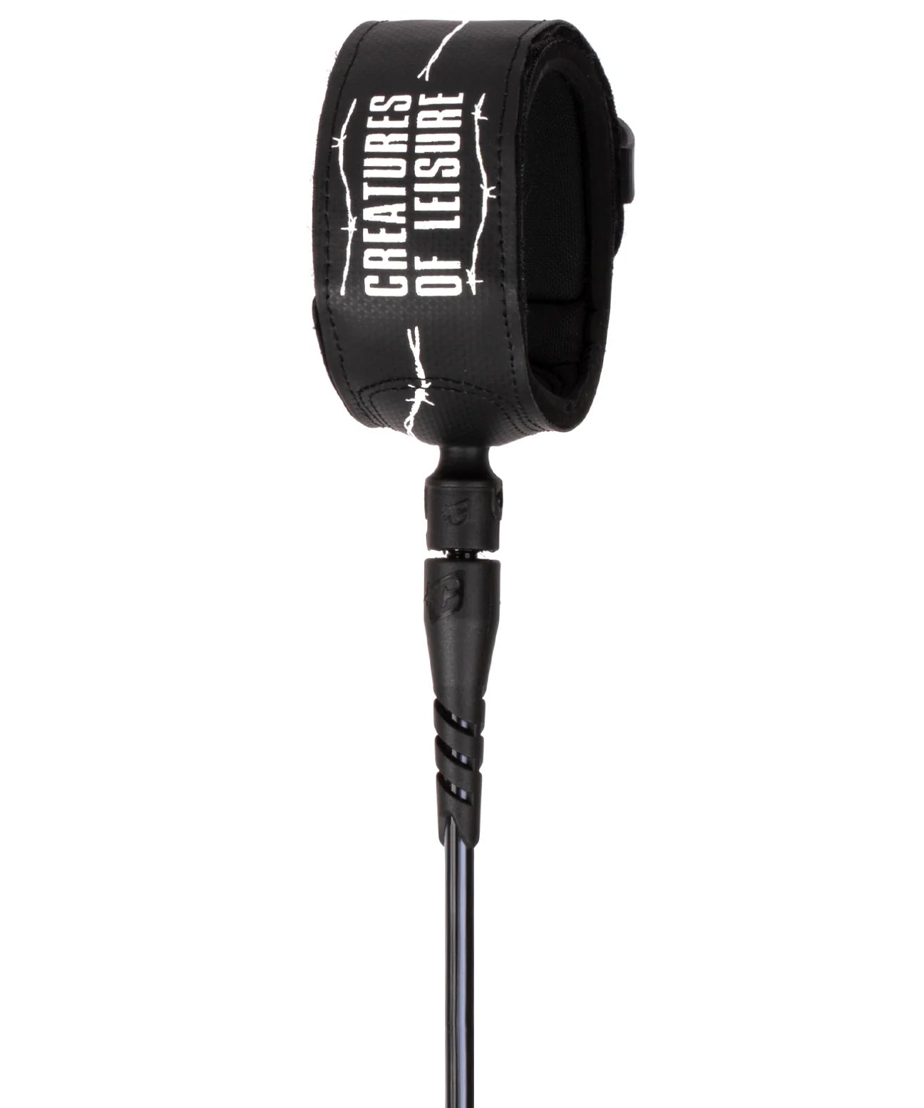 creatures-superlite-pro-6-art-series-leash-black-white-barbed-wire.webp