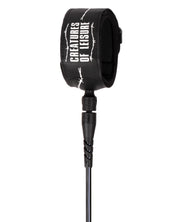 CREATURES OF LEISURE SUPERLITE PRO 6 ART SERIES LEASH – BLACK WHITE BARBED WIRE