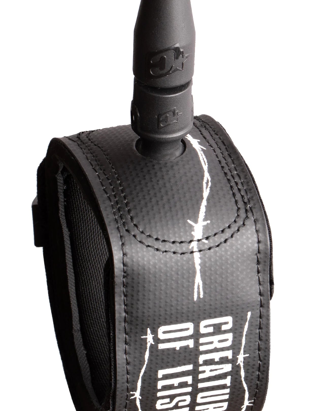 CREATURES OF LEISURE SUPERLITE PRO 6 ART SERIES LEASH – BLACK WHITE BARBED WIRE