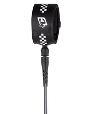 CREATURES OF LEISURE SUPERLITE PRO 6 ART SERIES LEASH – BLACK WHITE CHEX