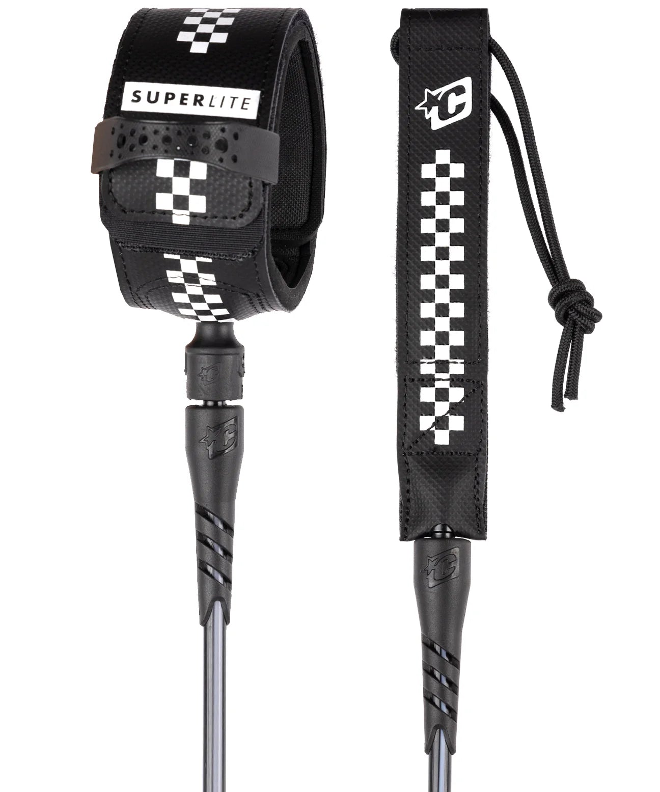 creatures-superlite-pro-6-art-series-leash-black-white-chex1.webp