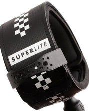 CREATURES OF LEISURE SUPERLITE PRO 6 ART SERIES LEASH – BLACK WHITE CHEX
