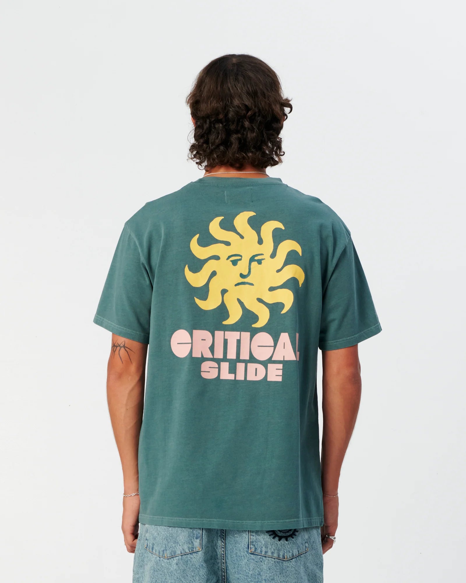 THE CRITICAL SLIDE MORNING TEE 230GSM COTTON GRAPHIC T SHIRT OCEAN