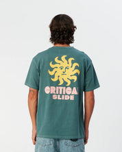 THE CRITICAL SLIDE MORNING TEE 230GSM COTTON GRAPHIC T SHIRT OCEAN