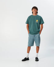 THE CRITICAL SLIDE MORNING TEE 230GSM COTTON GRAPHIC T SHIRT OCEAN