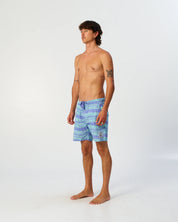 THE CRITICAL SLIDE MYTH 17 INCH BOARD SHORT ARTIST COLLAB BLUE