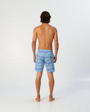 THE CRITICAL SLIDE MYTH 17 INCH BOARD SHORT ARTIST COLLAB BLUE