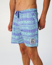 THE CRITICAL SLIDE MYTH 17 INCH BOARD SHORT ARTIST COLLAB BLUE