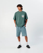 THE CRITICAL SLIDE PORTALS JUMBO FIT HEAVYWEIGHT TEE 320GSM OCEAN