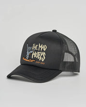 THE MAD HUEYS DEAD SHRED YOUTH FOAM TRUCKER CAP KIDS MESH SNAPBACK BLACK