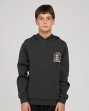 THE MAD HUEYS DEAD SHRED YOUTH HOODED PULLOVER KIDS FLEECE HOODIE VINTAGE BLACK